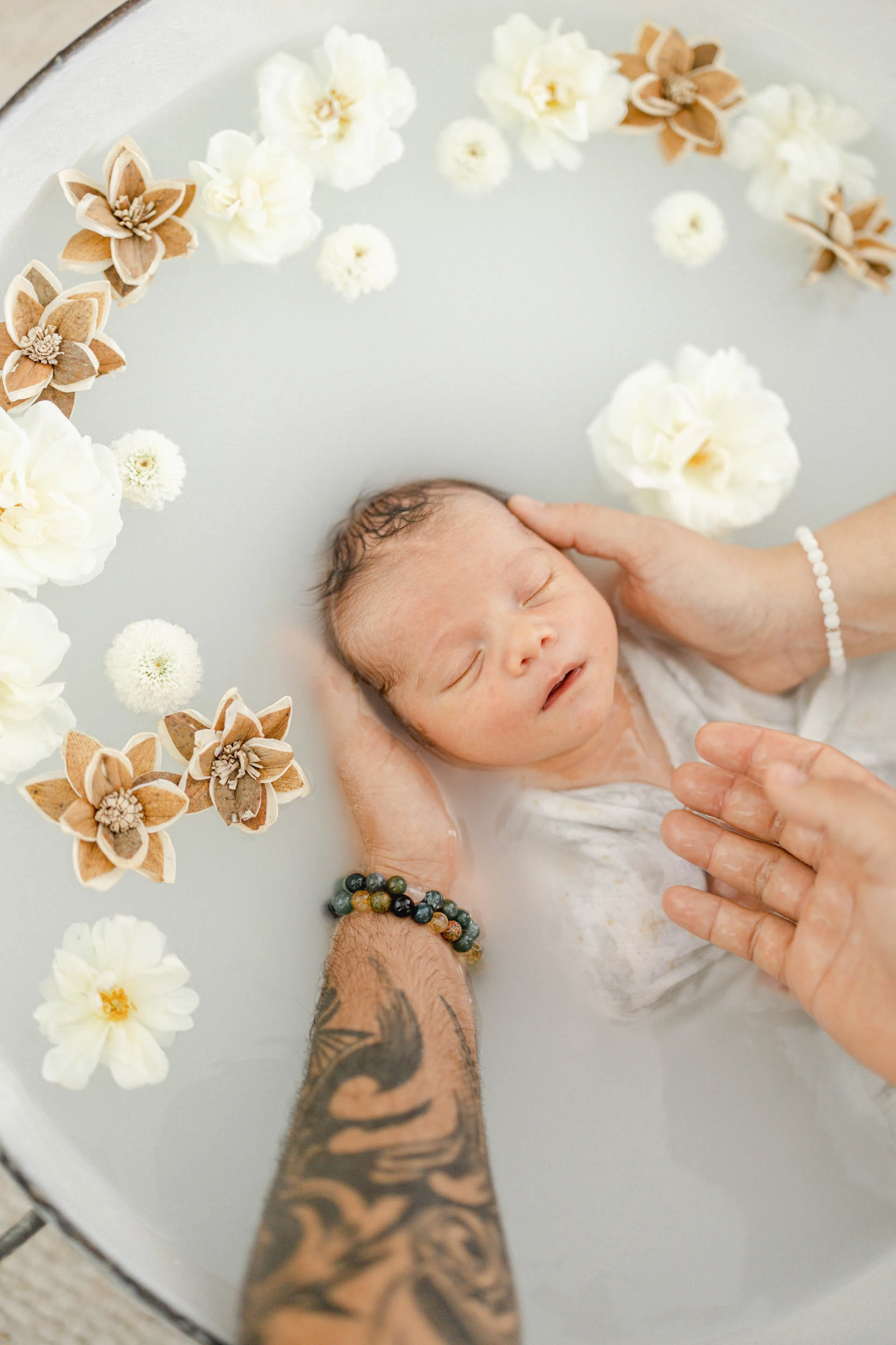 pétale enfant rose gris marron